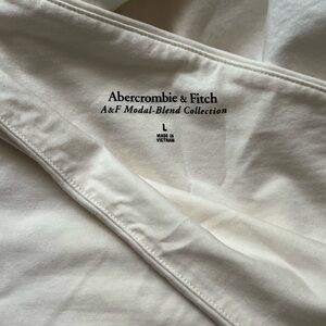 Abercrombie & Fitch Cream Modal-Blend Tee